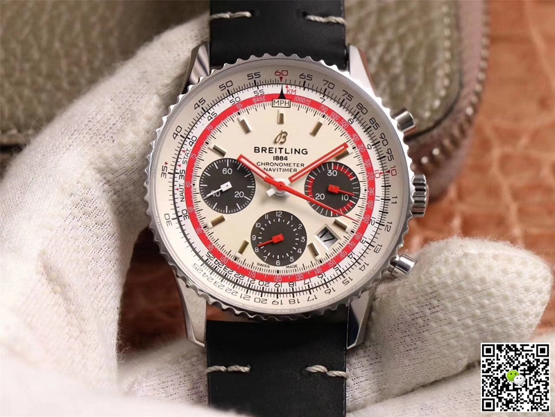 Replica Breitling Navitimer AB01219A1G1X1 1:1 Best Edition V9 Factory Silver Dial Swiss ETA7750