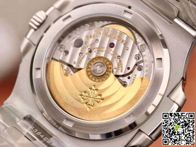 Replica Pat*k Phi1i*pe Nautilus Jumbo 5711 PF Factory 1:1 Best Edition Swiss ETA324 Grey Textured Dial