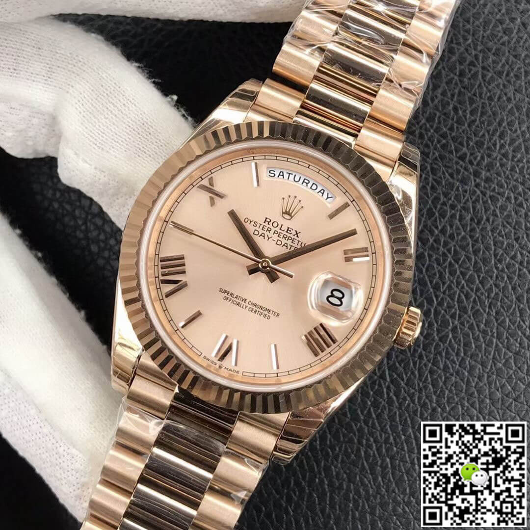 Replica R01ex Day Date M228238-0006 1:1 Best Edition EW Factory Gold Dial