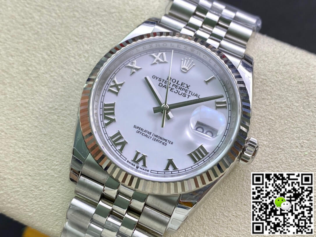 Replica R01ex Datejust M126234-0025 1:1 Best Edition EW Factory White Dial