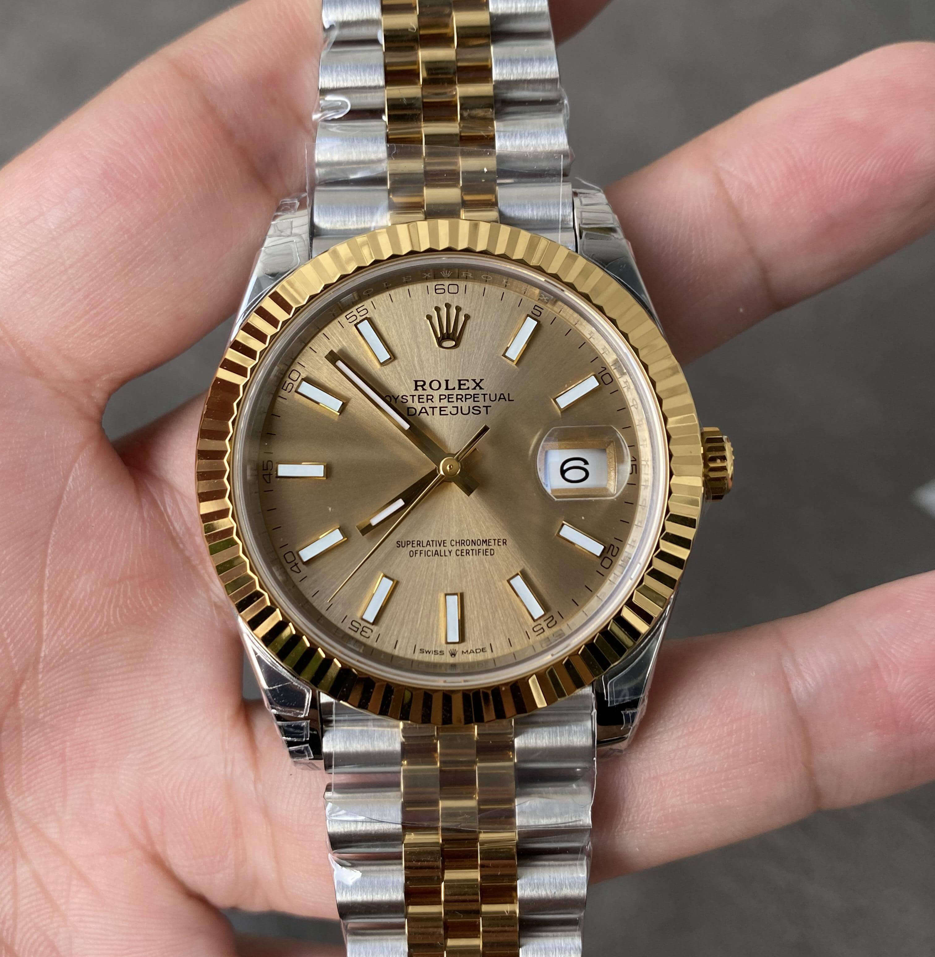 Replica R01ex Datejust M126333-0010 41MM 1:1 Best Edition VS Factory Gold Bezel