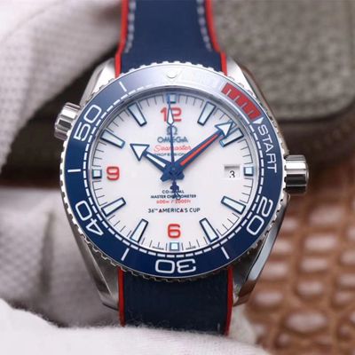 Replica 0me*ga Seamaster Planet Ocean 36th America s Cup Limited Edition 1:1 Best Edition VS Factory White Dial Swiss ETA8900