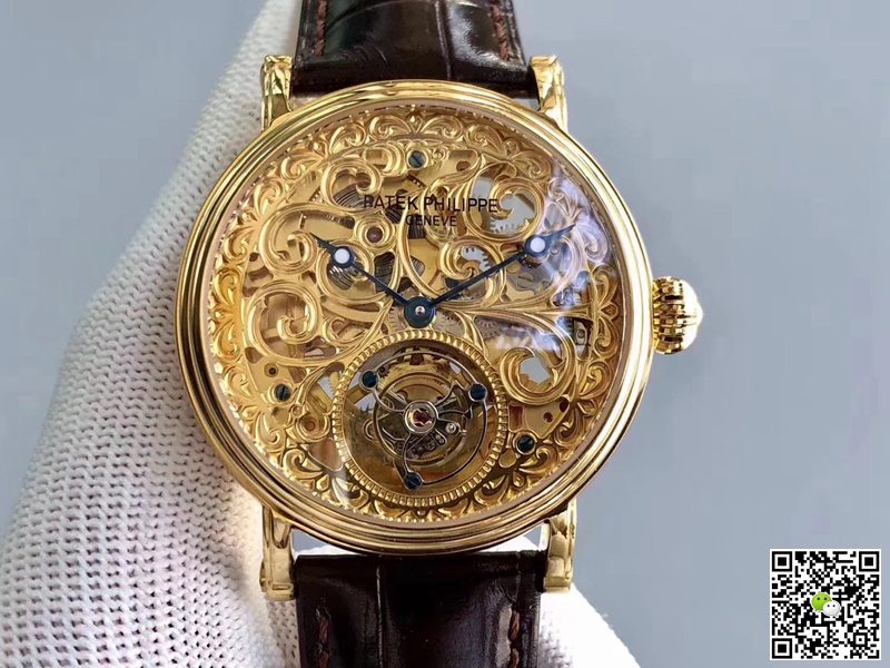 Pat*k Phi1i*pe Replica Tourbillon P83000 1:1 Best Edition Yellow Gold Swiss Tourbillon