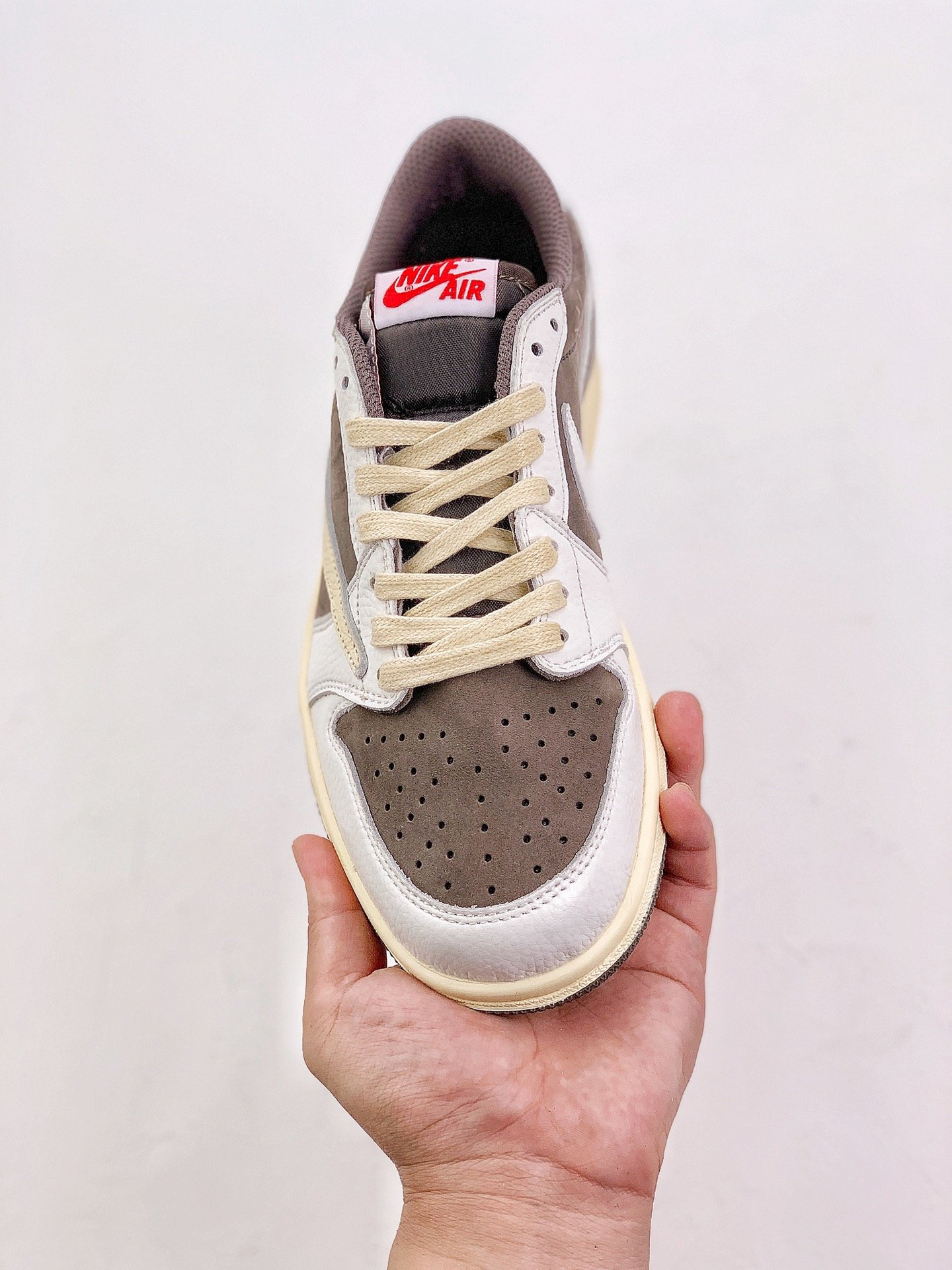 Travis Scott Reverse Mocha AJ1 Low Extended size