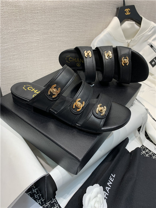 Ch**el flat sandals slippers