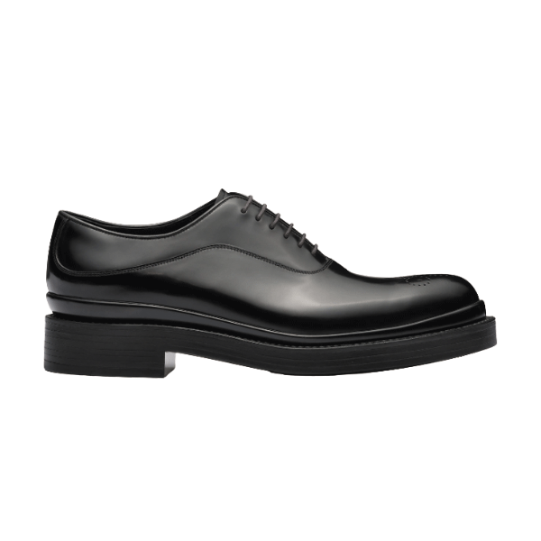 Pra*a MONOLITH BRUSHED LEATHER OXFORD SHOES   PRS040