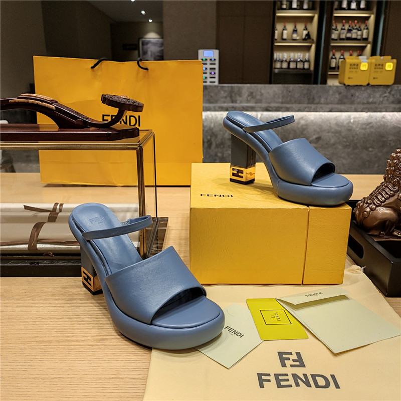 F**di block heel sandals