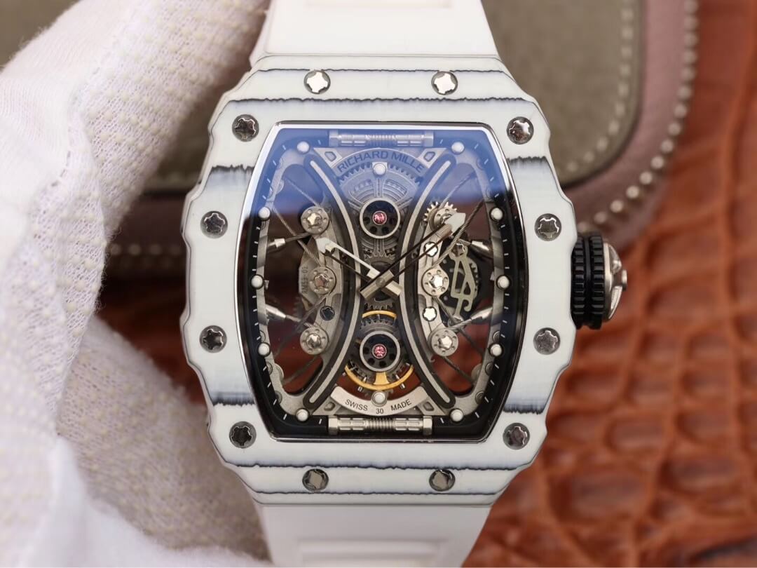 Replica Richard Mille RM53-01 1:1 Best Edition KV Factory White TPT Carbon Fiber