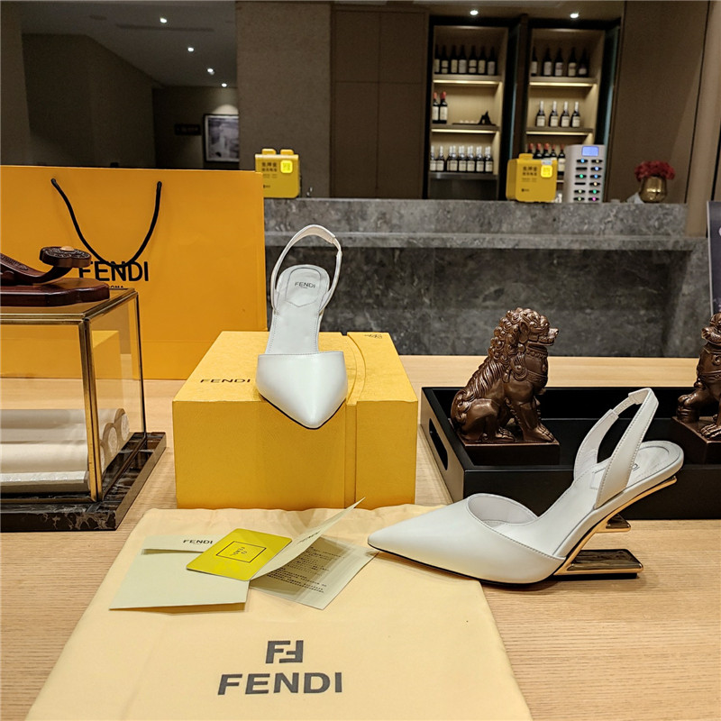 F**di strappy toe high heel sandals