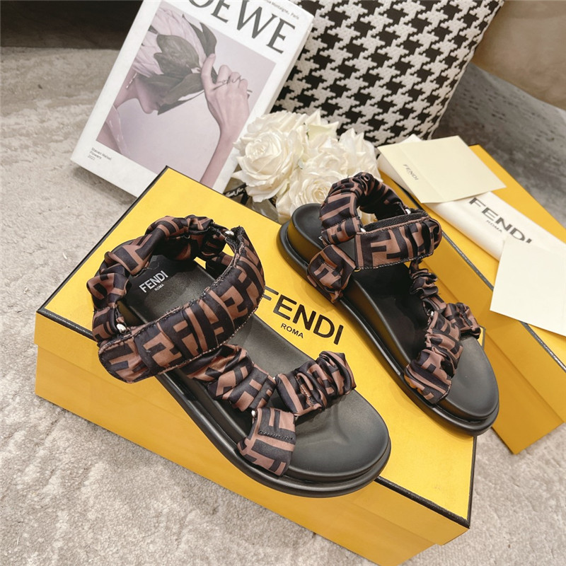 F**di letters webbing sandals