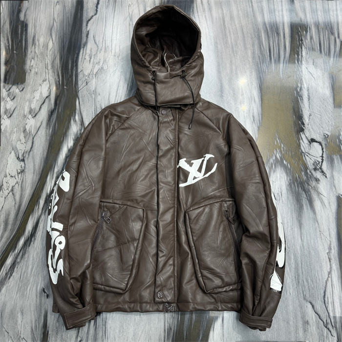 2024fw LV Real Leather Jacket Top Version
