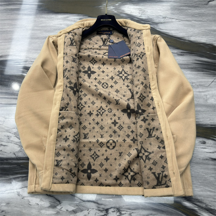 2024fw LV Leather Jacket Top Version