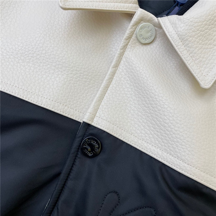 2024ss LV Leather Jacket Top Version